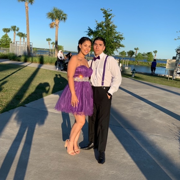 Purple quinceanera/sweet sixteen/prom Dress - Picture 3 of 4